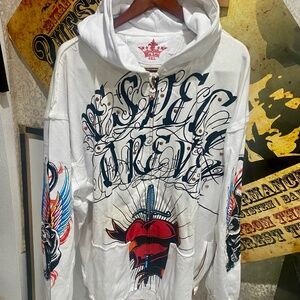 Blac Label Premium Big&Tall Vintage Tattoo Hoodie Sz 5X